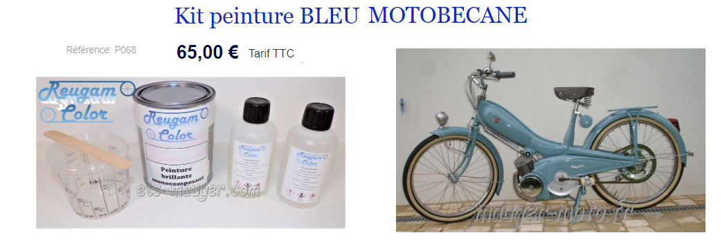 Kit peinture bleue