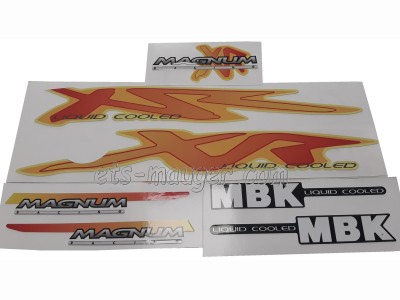 piece detachée mauger Kit autocollant MBK MAGNUM XR noir 1998