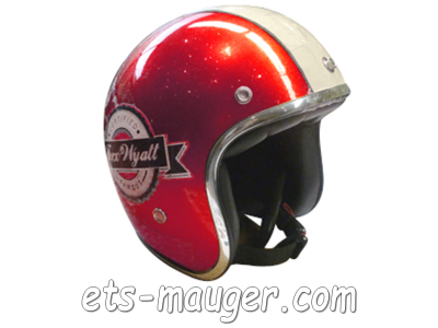 piece detachée mauger Casque TORX WYATT FAMOUS rouge taille 59 L