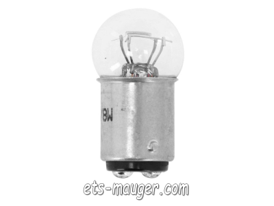 piece detachée mauger Ampoule 12v 23/8w blanche (BAY15D)