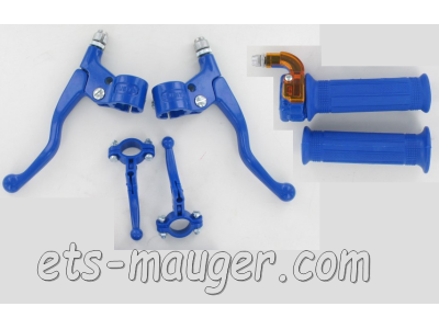 piece detachée mauger Poignée mini targa BLEU métal / plastique (le kit)