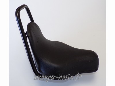 piece detachée mauger Selle chopper noir à collier