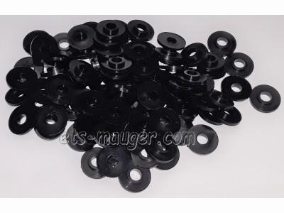 piece detachée mauger Rondelle nylon NOIR pour vis carter diam 5 mm (lot de 100)