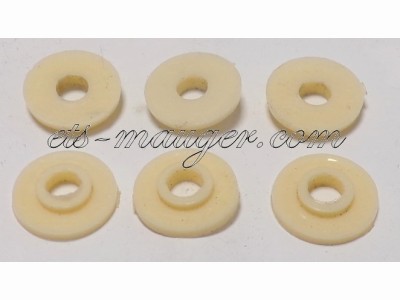 piece detachée mauger Rondelle nylon CREME pour vis carter diam 5 mm (lot de 6)