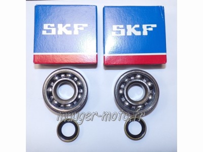 piece detachée mauger Roulement vilebrequin SKF + spi Motobécane AV7 MBK AV10 (jeu)