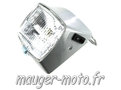 piece detachée mauger Phare complet type Peugeot 103 MVL gris claire