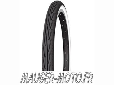 piece detachée mauger Pneu 400A confort MICHELIN City J noir / blanc (37-340)