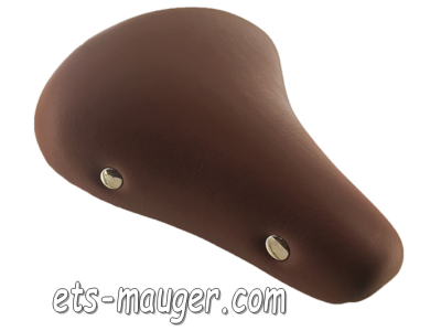 piece detachée mauger Selle vélo rétro marron à 4 rivets