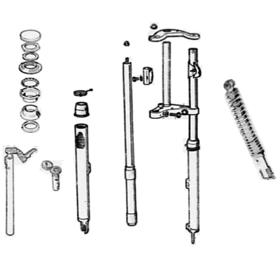 mauger cyclo ancien Direction / Suspension