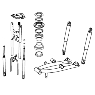 mauger cyclo ancien Direction / Suspension