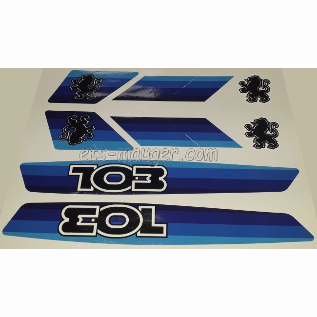 Kit autocollant 103 bleu