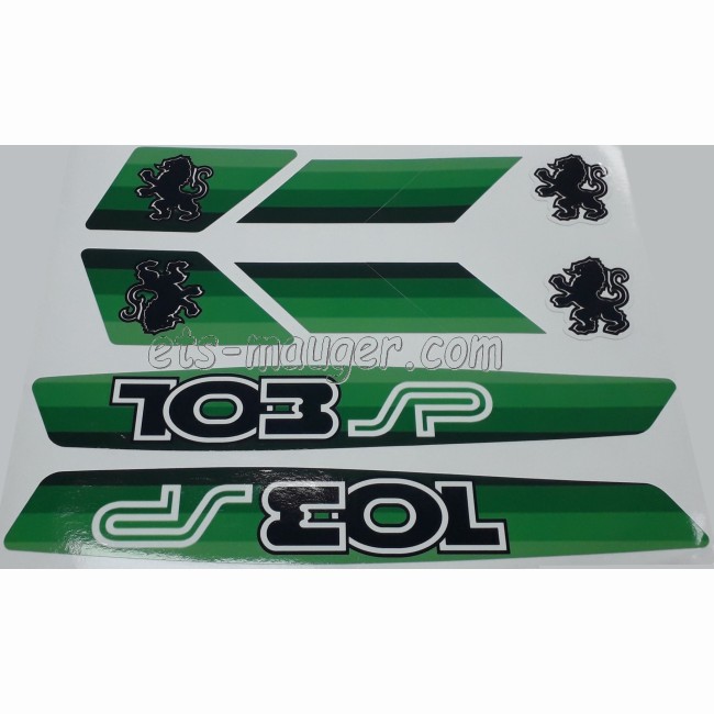 Kit autocollant 103 SP vert