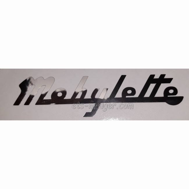 Autocollant logo MOBYLETTE chrome