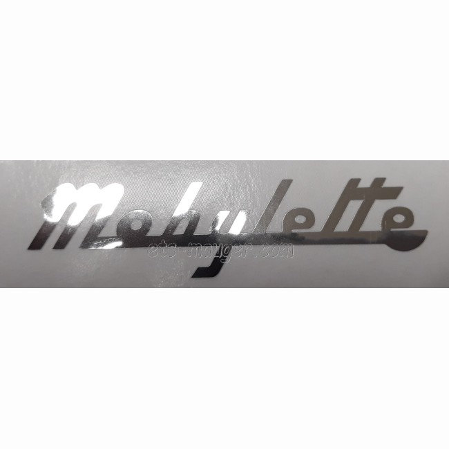 Autocollant logo MOBYLETTE chrome