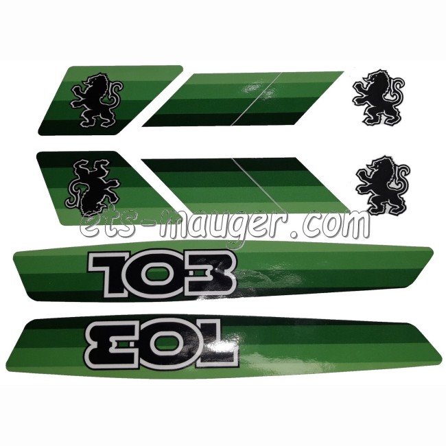 Kit autocollant 103 vert