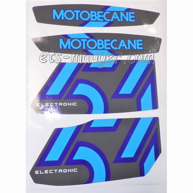 Kit autocollant MOTOBECANE 51 V bleu de 1990 à 1995