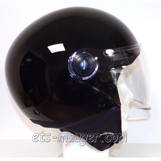 Casque jet MT STREET noir brillant taille L (59-60)