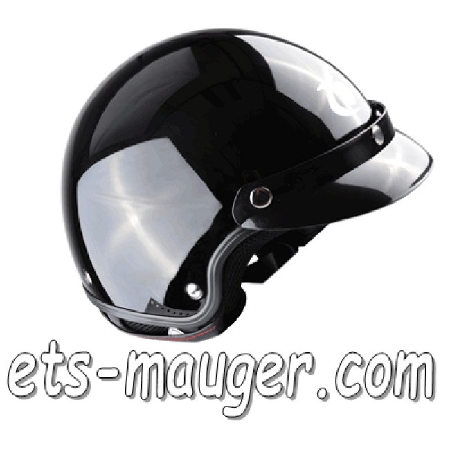 Casque demi-jet TRENDY noir taille (53-54) XS DESTOCKAGE