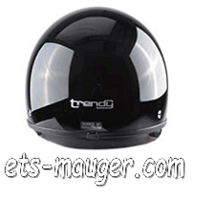 Casque demi-jet TRENDY noir taille (53-54) XS DESTOCKAGE