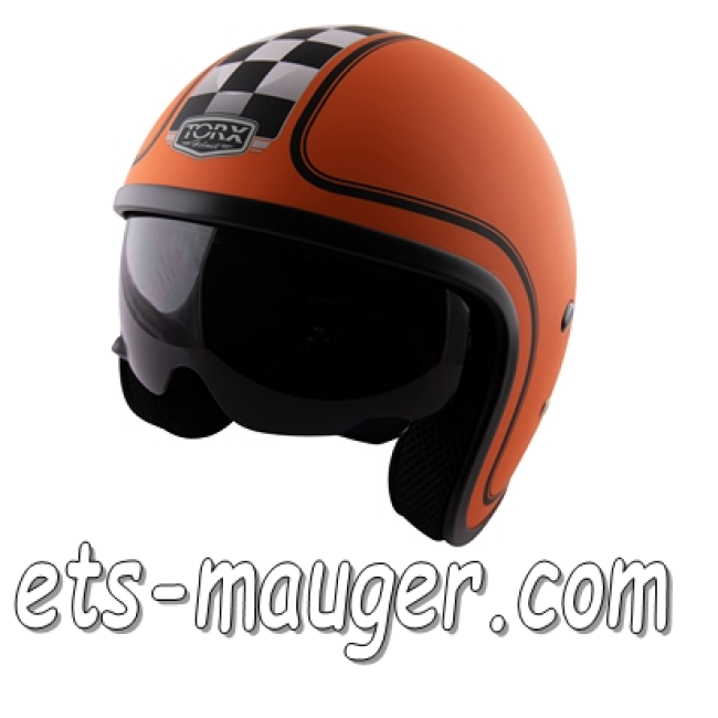 Casque TORX HARRY orange mat taille 55 S DESTOCKAGE