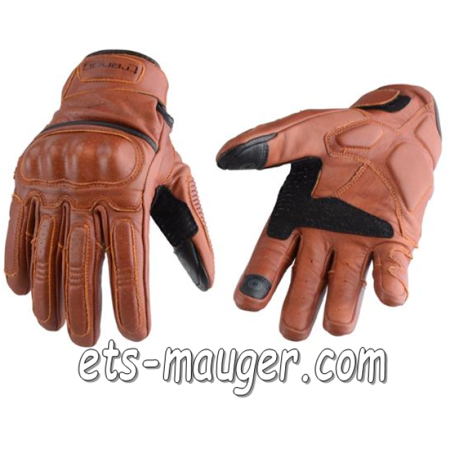 Gants été TRENDY  ACRE cuir marron claire XS T7