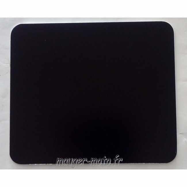 Plaque immatriculation 140 mm x 120 mm alu noir vierge