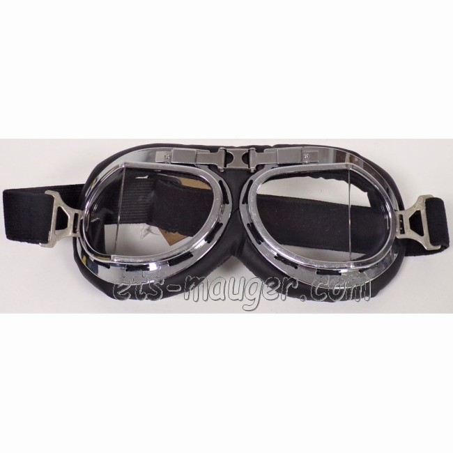 Lunette vintage style aviateur chrome