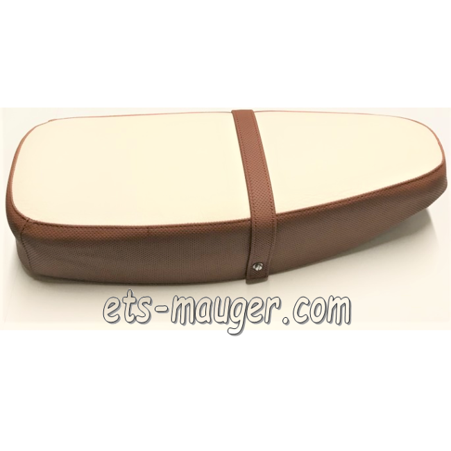 Selle biplace bicolor MARRON / BEIGE