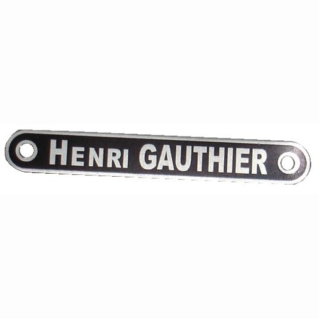 Plaque de selle HENRI GAUTHIER