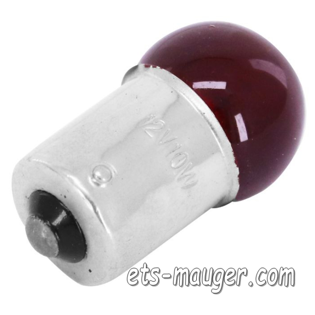 Ampoule 12v 10w (BA15S) ROUGE