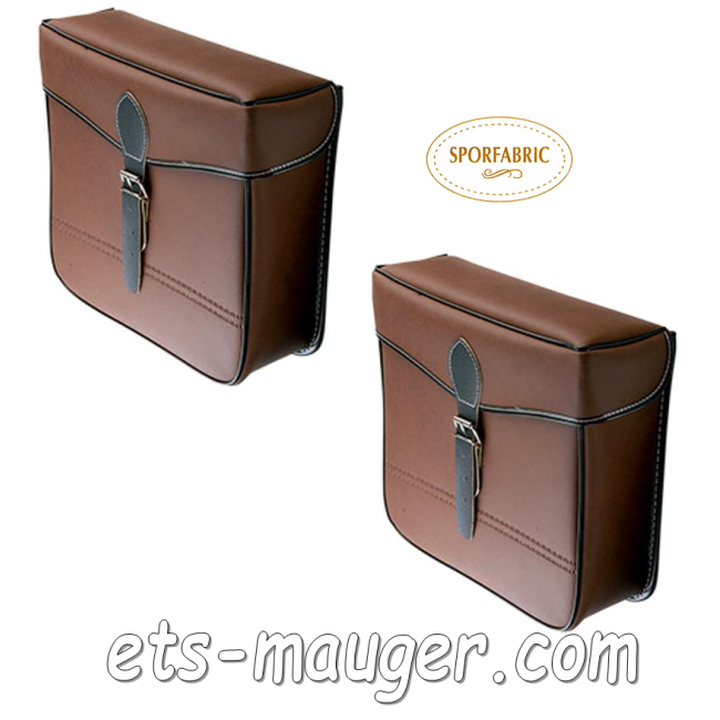 Sacoche type S14 marron  SANGLES (paire)