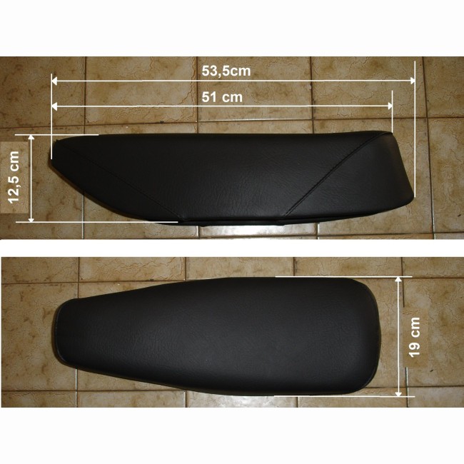 Selle biplace NOIR