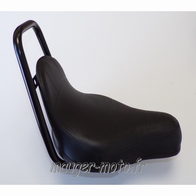 Selle chopper noir à collier