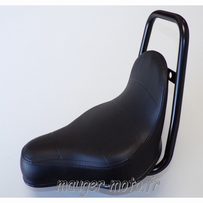 Selle chopper noir à collier