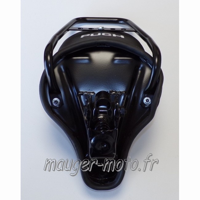 Selle chopper noir à collier