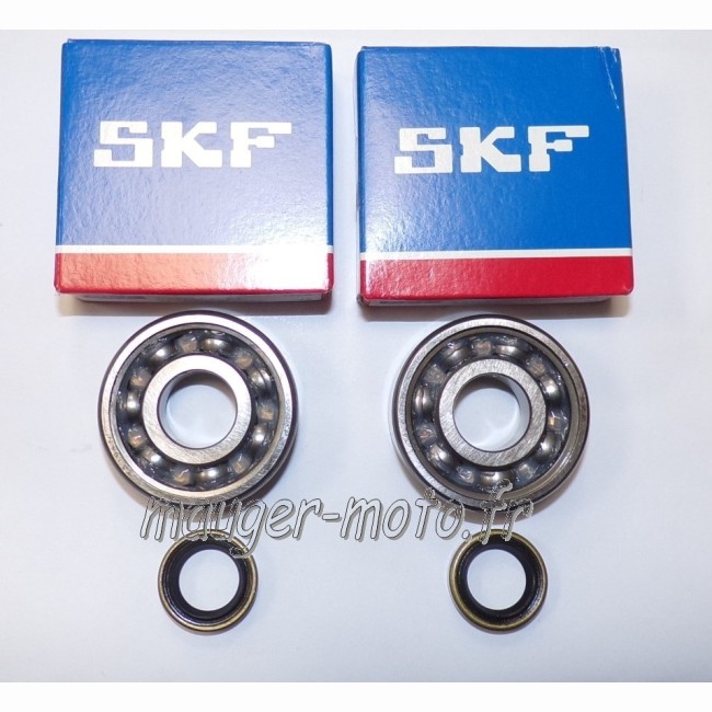 Roulement vilebrequin SKF + spi Motobécane AV7 MBK AV10 (jeu)