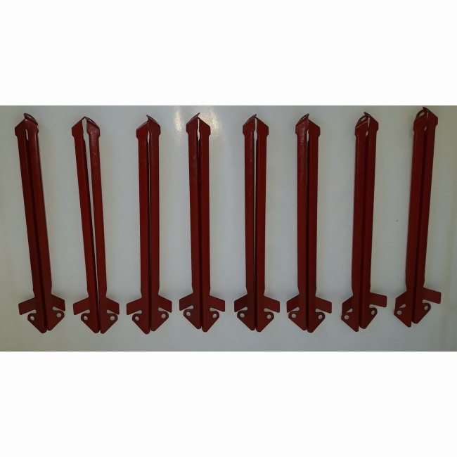 Tringle garde boue avant Solex 3800 ROUGE (paire)