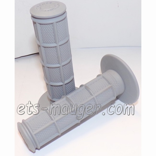 Revêtement caoutchouc grip MX GRIS (paire)